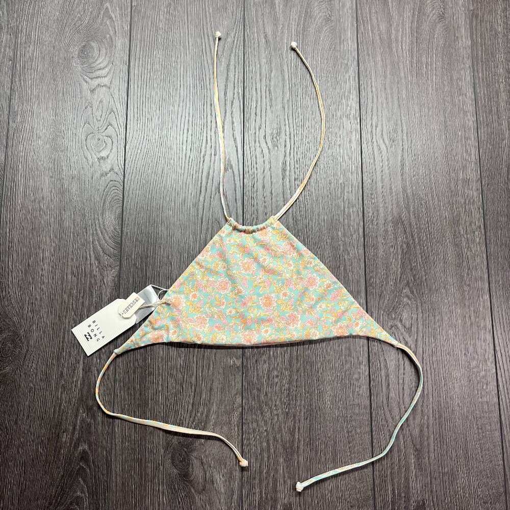 Billabong Love High Neck Girls Swim Top Tie Off New NWT‎